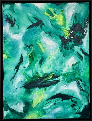 Grüne Wünsche by Kristina Lembke, Painting for Sale on Singulart