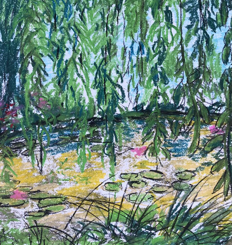 Monet's Lily Pond von Sarah J, Zeichnungen kaufen auf Singulart