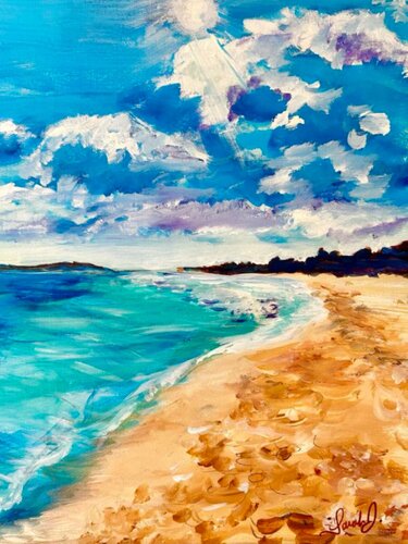 Sunshine at Seaford von Sarah J, Malerei kaufen auf Singulart