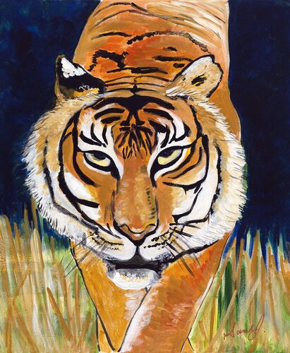 Tiger Fierce von Sarah J, Malerei kaufen auf Singulart