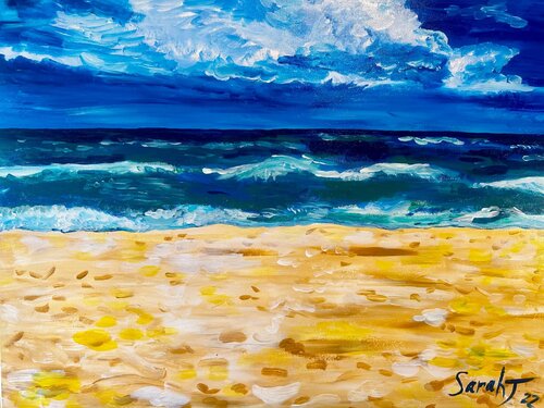 Deep Sea Dreaming at Seaford Beach von Sarah J, Malerei kaufen auf Singulart