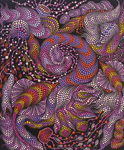 Abstract Jellyfish van Oxana Lazari, Schilderij te koop op Singulart