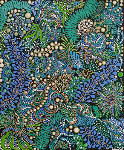 Seashell Symphony van Oxana Lazari, Schilderij te koop op Singulart
