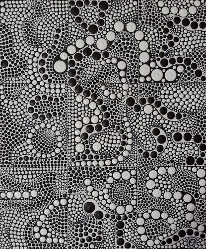 Monochrome Mirage van Oxana Lazari, Schilderij te koop op Singulart