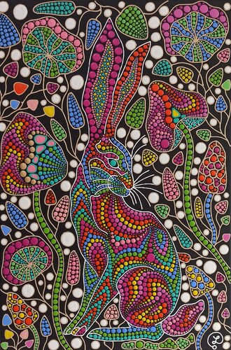 Rabbit van Oxana Lazari, Schilderij te koop op Singulart