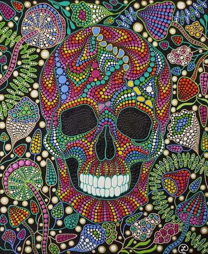 Skull van Oxana Lazari, Schilderij te koop op Singulart
