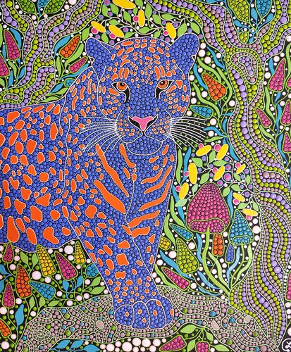 Jungle Spirit van Oxana Lazari, Schilderij te koop op Singulart