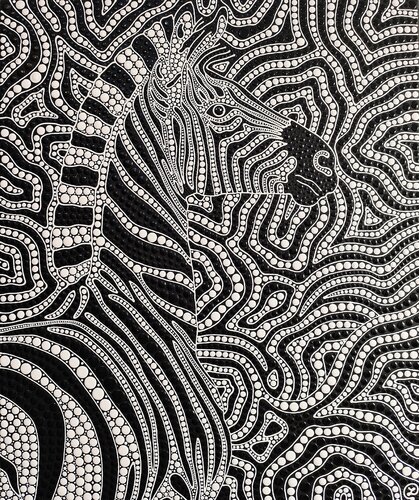 Zebra 6 van Oxana Lazari, Schilderij te koop op Singulart