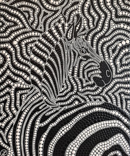 Zebra 8 van Oxana Lazari, Schilderij te koop op Singulart