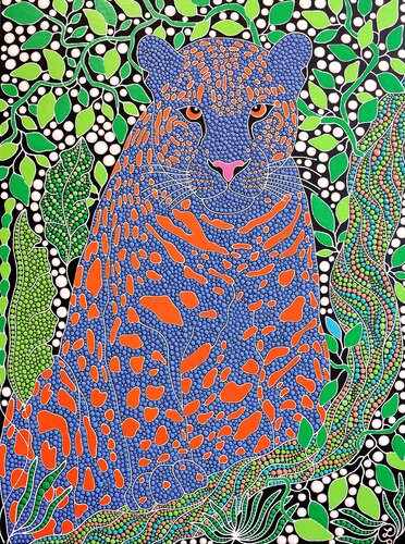 The Hidden Watcher by Oxana Lazari, Painting for Sale on Singulart