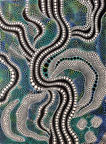 River Roots by Oxana Lazari, Painting for Sale on Singulart