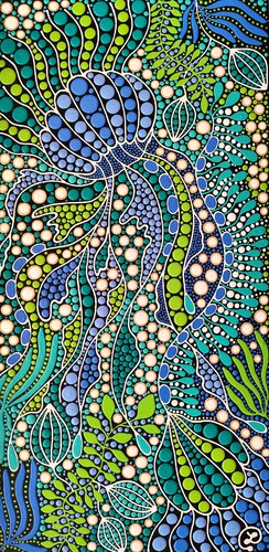 Blue Medusa von Oxana Lazari, Malerei kaufen auf Singulart