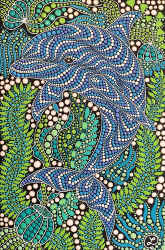 Dolphin de Oxana Lazari, Pintura a la venta en Singulart