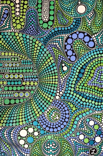 Green Oasis di Oxana Lazari, Pittura in vendita su Singulart