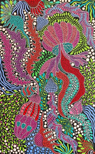 Jellyfish Flow von Oxana Lazari, Malerei kaufen auf Singulart