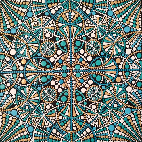 Ocean Mandala von Oxana Lazari, Malerei kaufen auf Singulart