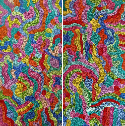 Rainbow Symphony von Oxana Lazari, Malerei kaufen auf Singulart