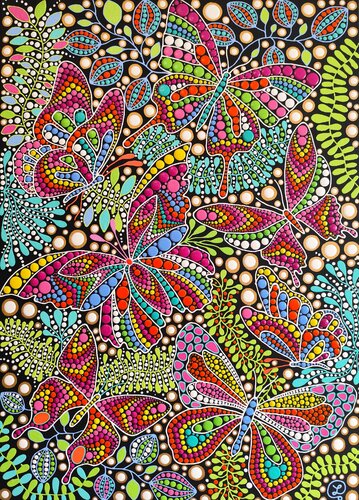 Butterflies von Oxana Lazari, Malerei kaufen auf Singulart