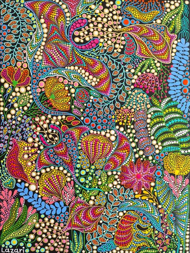 Ocean Bloomscape von Oxana Lazari, Malerei kaufen auf Singulart