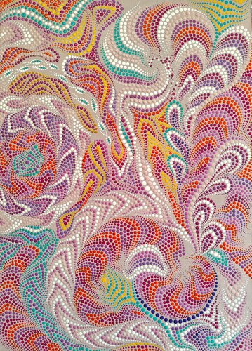 Pink River von Oxana Lazari, Malerei kaufen auf Singulart