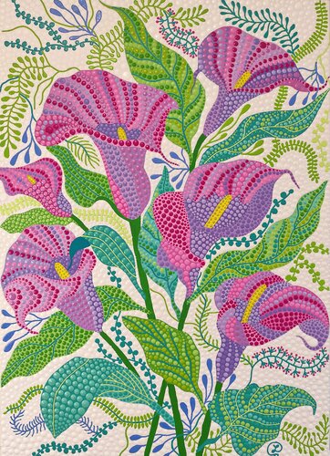 Bouquet of Lilies von Oxana Lazari, Malerei kaufen auf Singulart