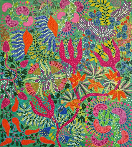 Wild Flora von Oxana Lazari, Malerei kaufen auf Singulart