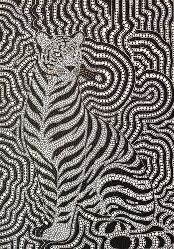 Black & White Majesty von Oxana Lazari, Malerei kaufen auf Singulart