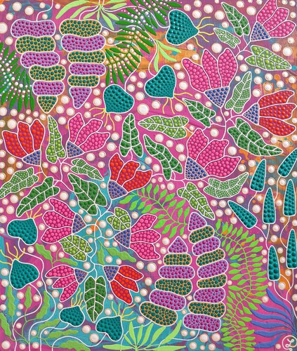Pink Garden von Oxana Lazari, Malerei kaufen auf Singulart