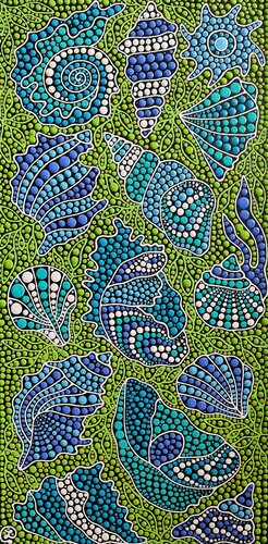 Songs of the Shells 2 von Oxana Lazari, Malerei kaufen auf Singulart