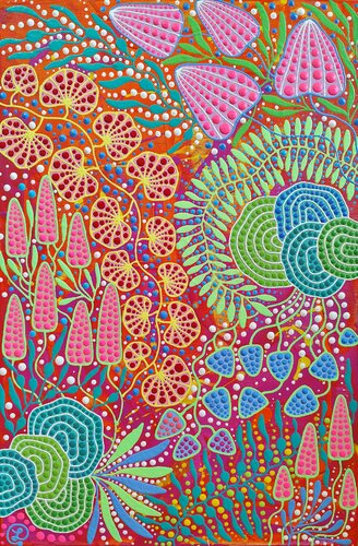 Botanical Carnival von Oxana Lazari, Malerei kaufen auf Singulart