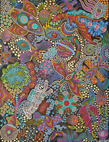 Space expedition von Oxana Lazari, Malerei kaufen auf Singulart