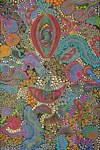 Lucky Duck in Wonderland von Oxana Lazari, Malerei kaufen auf Singulart