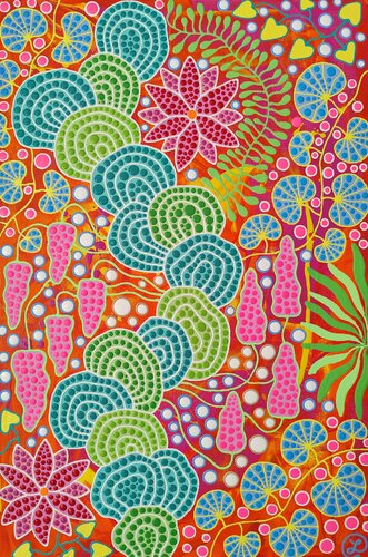 Botanical Carnival 2 by Oxana Lazari, Painting for Sale on Singulart