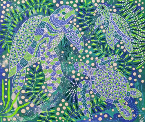 Ocean Harmony by Oxana Lazari, Painting for Sale on Singulart