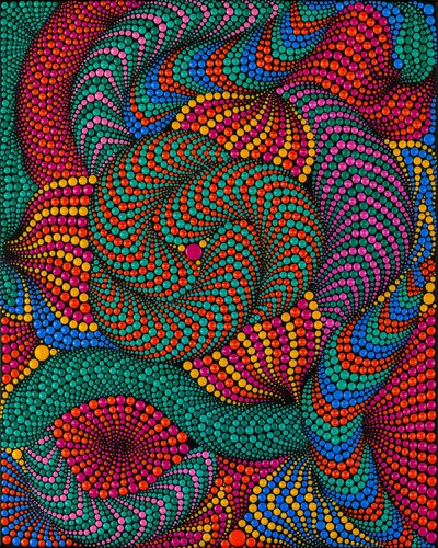 Hypnotic Psychedelic Bloom von Oxana Lazari, Druck kaufen auf Singulart