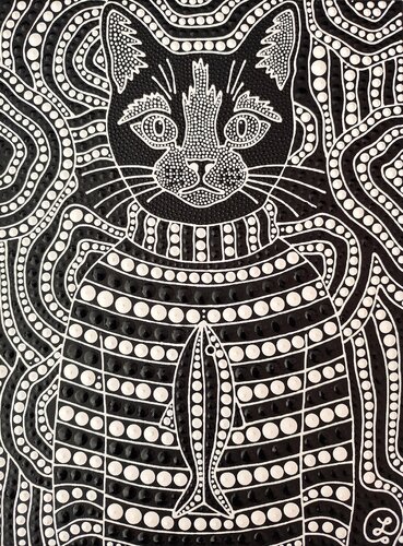 Hypnotic Cat 2 par Oxana Lazari, Peinture en vente sur Singulart