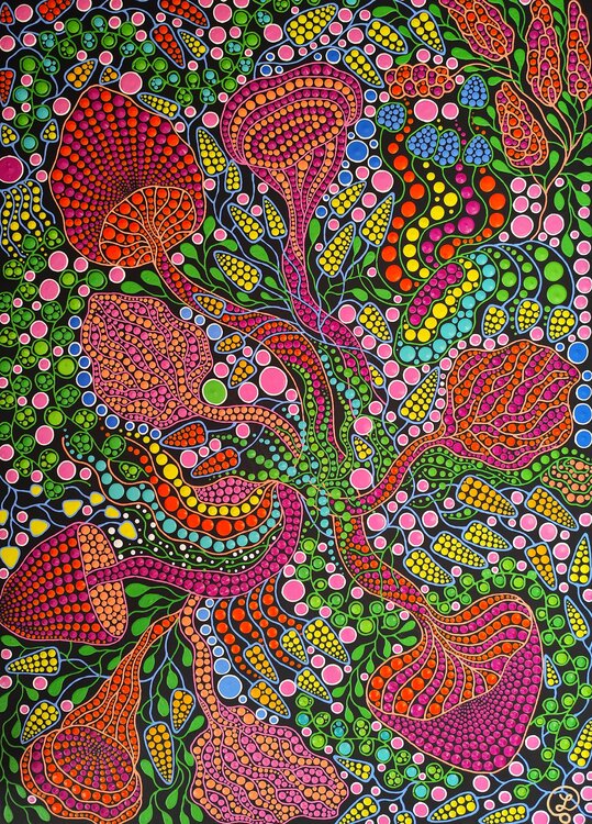 Mushrooms Forest Oxana Lazari