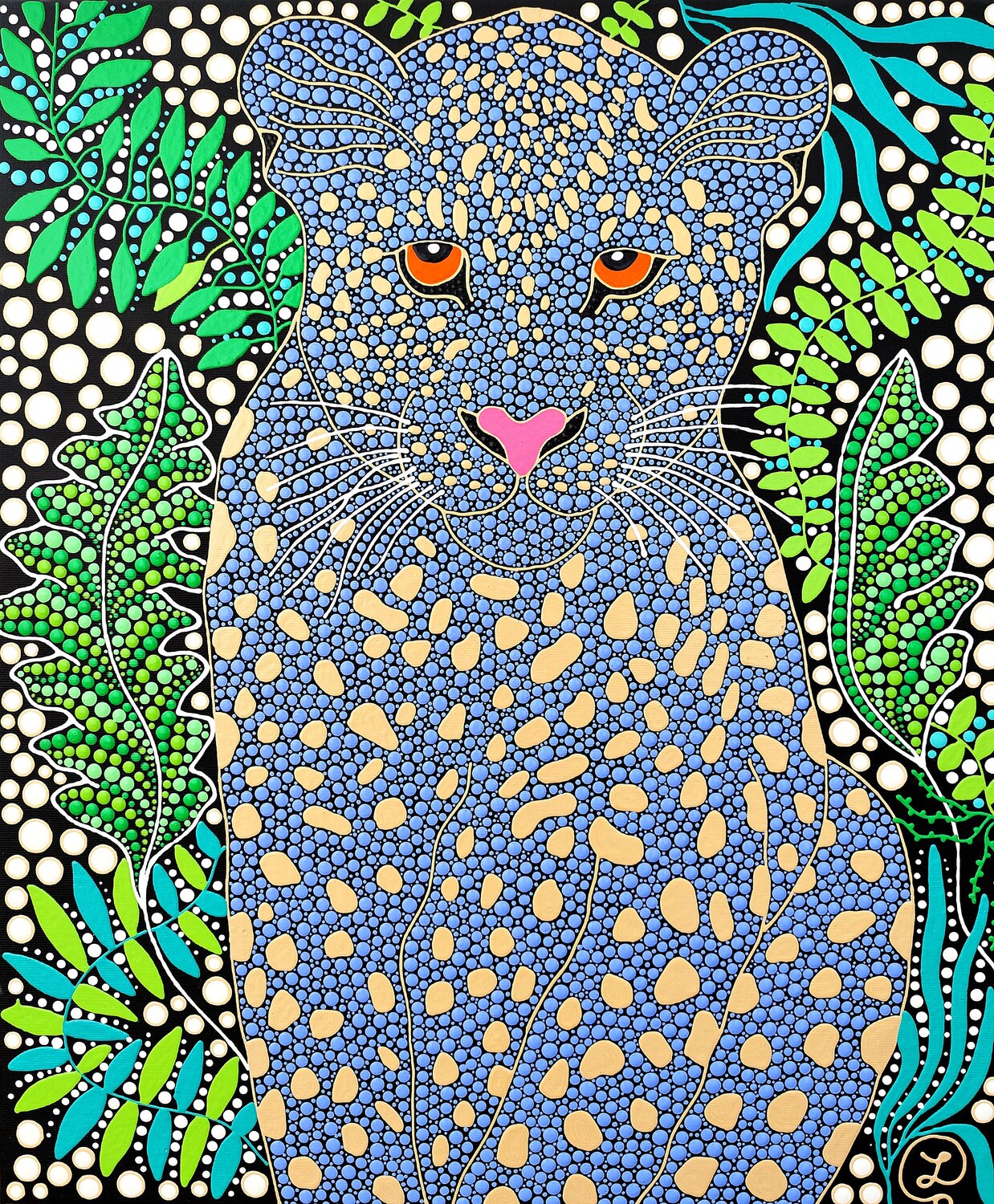Eye of the Jungle 2 Oxana Lazari Originalgemälde zu verkaufen