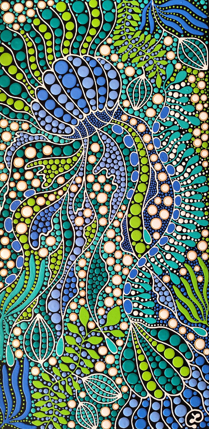 Blue Medusa Oxana Lazari