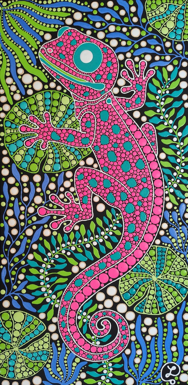Pink Lizard Oxana Lazari