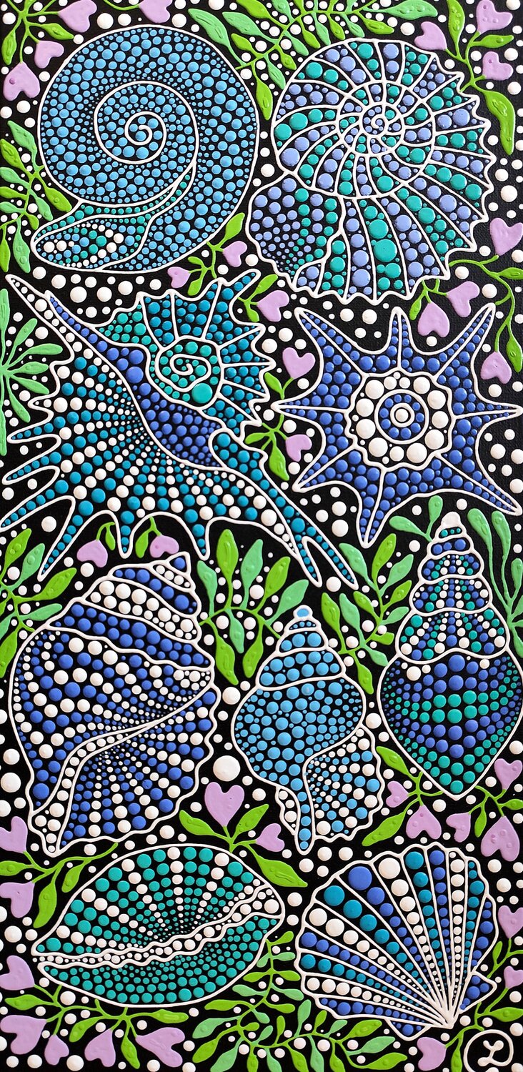 Songs of the Shells Oxana Lazari Originalgemälde zu verkaufen