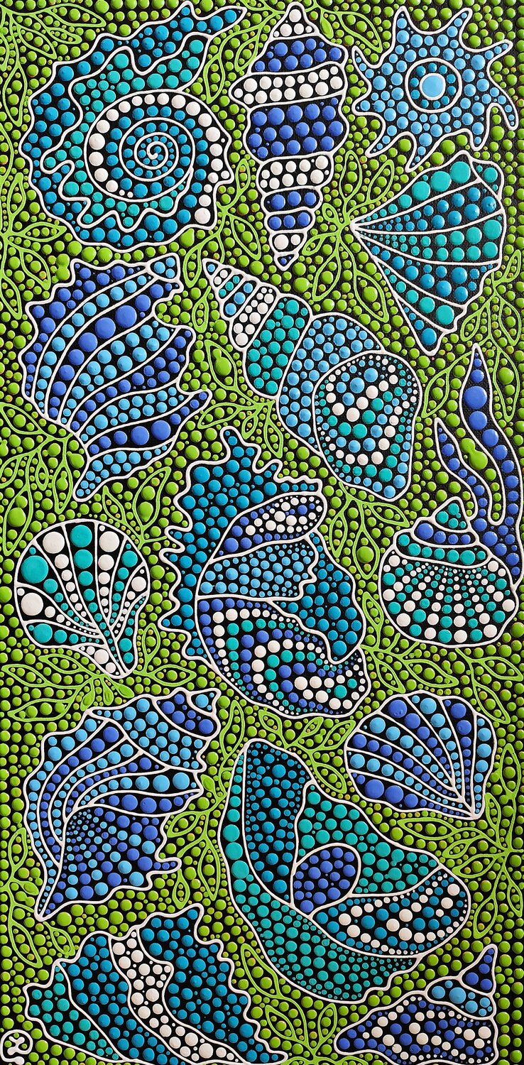 Songs of the Shells 2 Oxana Lazari Originalgemälde zu verkaufen