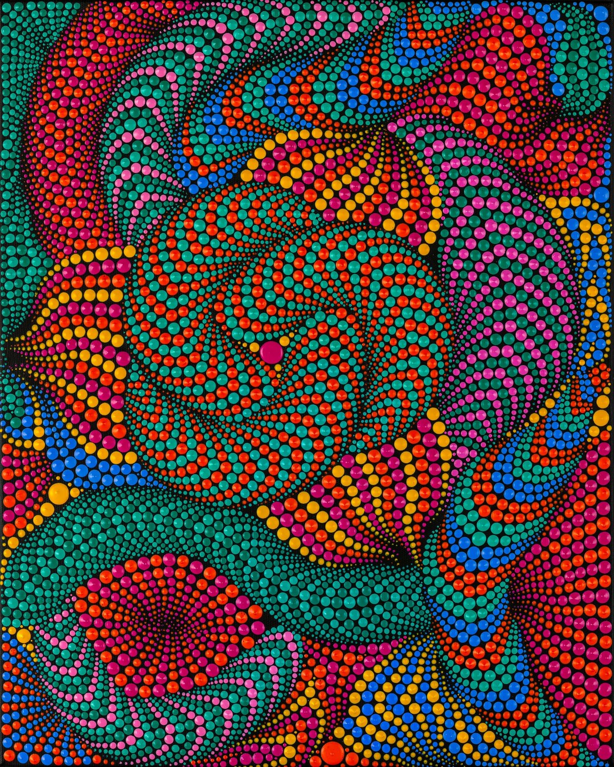 Hypnotic Psychedelic Bloom Oxana Lazari