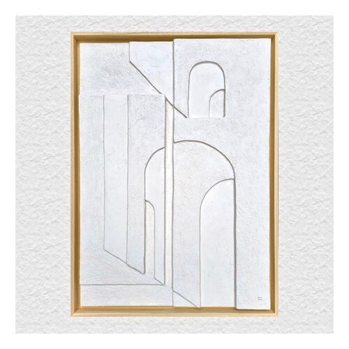 3 layer 3D structure "straight & curved" par Kim Benz, Peinture en vente sur Singulart