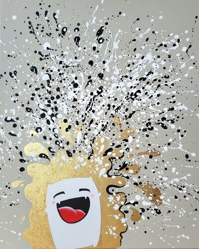 Good little monster par Kim Benz, Peinture en vente sur Singulart
