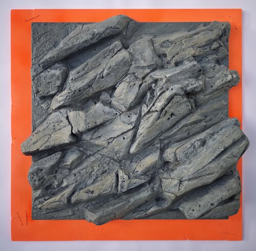 Force & glow, in XL 3D, neonorange by Kim Benz, 油畫 for Sale on Singulart