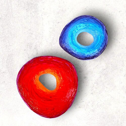between Fire & Water (3D+Epoxy) de Kim Benz, Pintura a la venta en Singulart