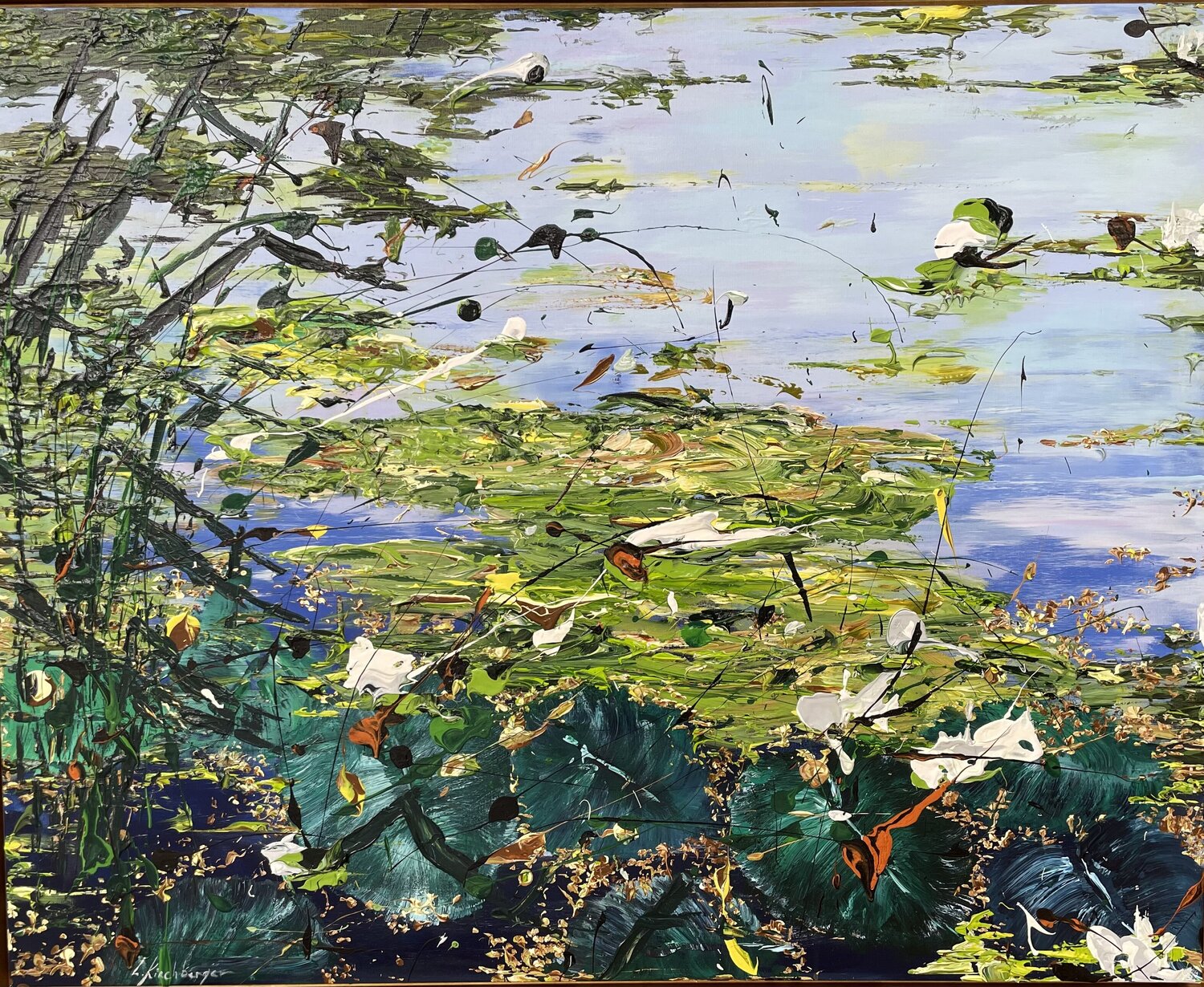 Summer lake with lilies Liliya Kirchberger