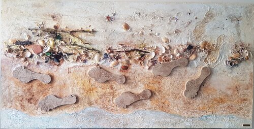 Steps in the sand van Diana Diamandieva, Schilderij te koop op Singulart