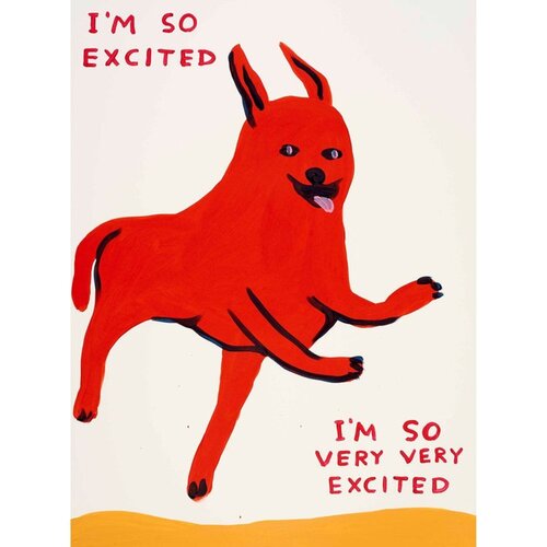 I'm So Excited par David Shrigley, Édition en vente sur Singulart